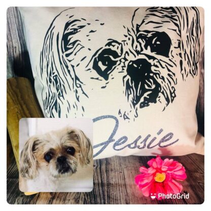 Pet's 'Line Portrait' Cushion