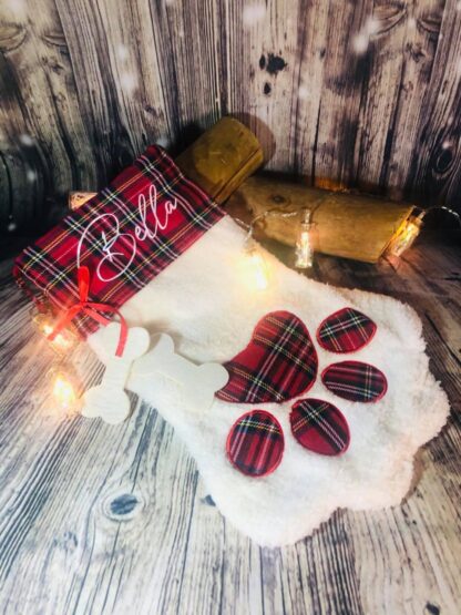 Dog Paw Christmas Stocking