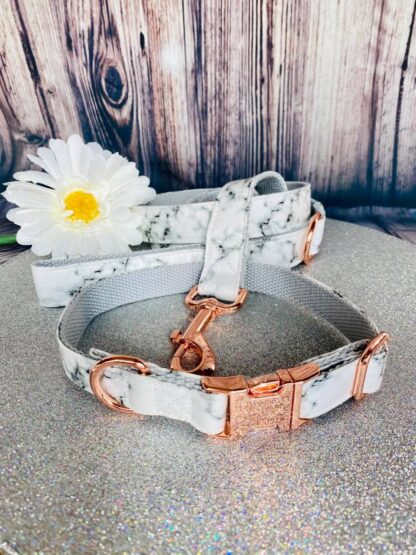 Grey Marbled Lead and Collar Set - Image 5