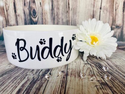 Personalised Ceramic Dog Bowl (Large)