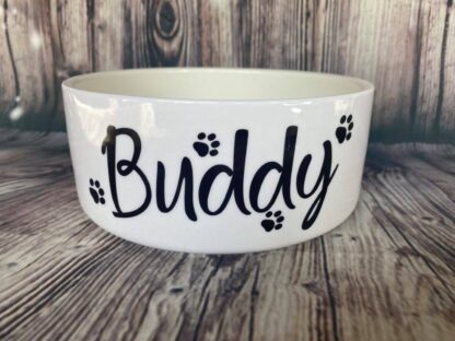 Personalised Ceramic Dog Bowl (Large) - Image 5